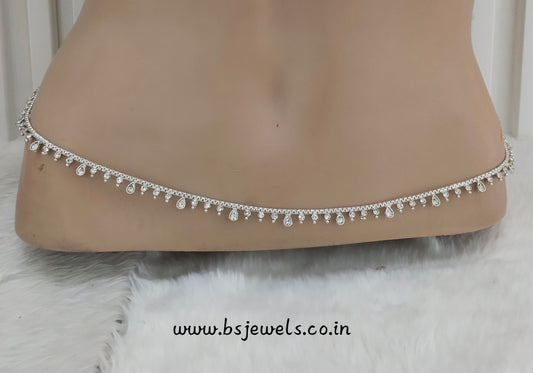 Silver Belly chain kamarbelt saree chain