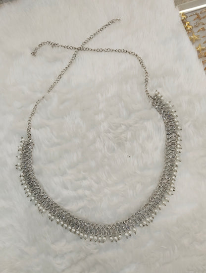 Silver White Belly Chain kamarbelt Saree Chain