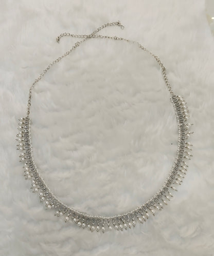 Silver White Belly Chain kamarbelt Saree Chain