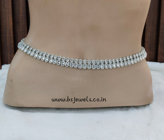Silver Belly Chain kamarbelt Saree Chain