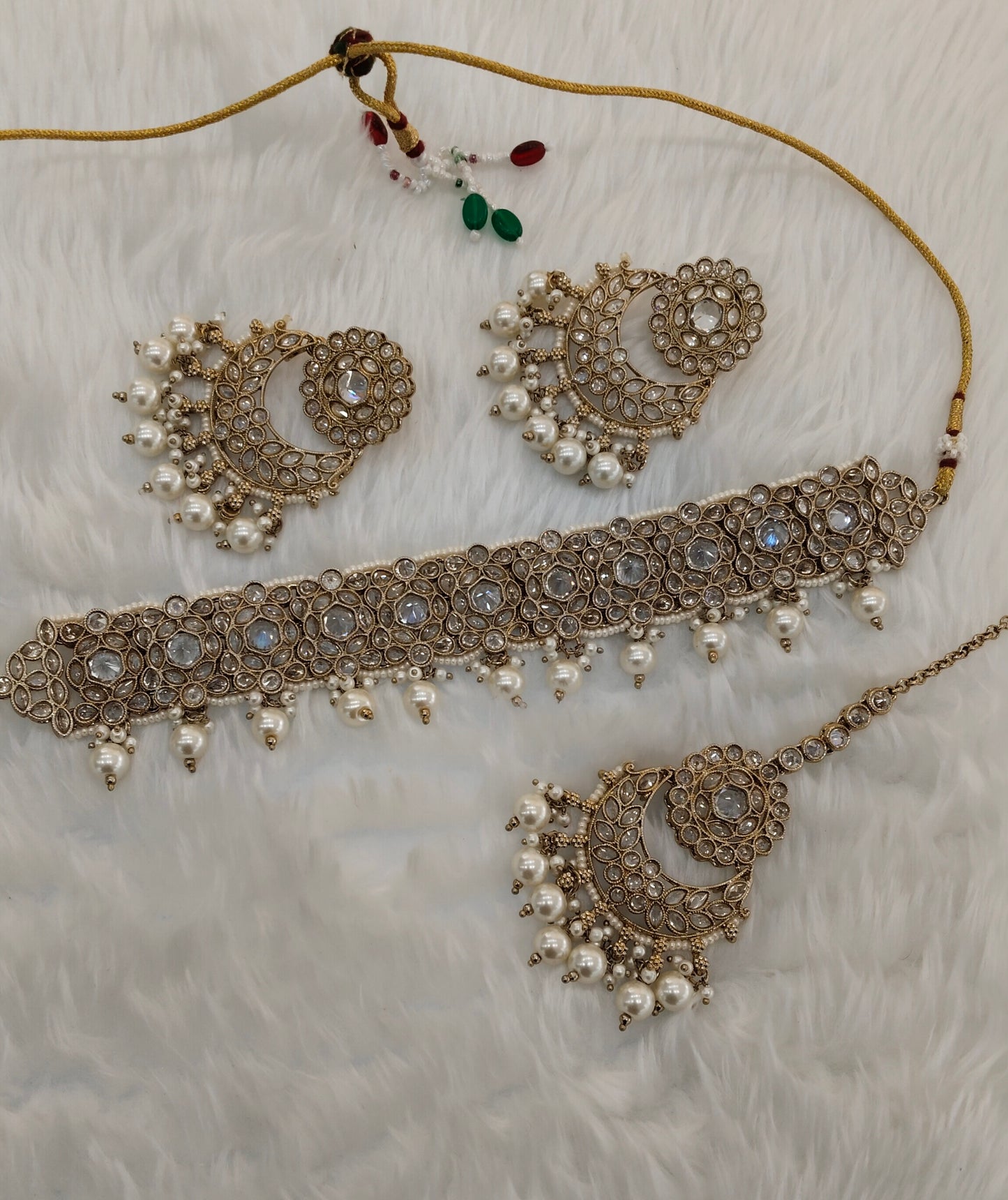 Antique Gold Choker Jewellery Carlsbad Set