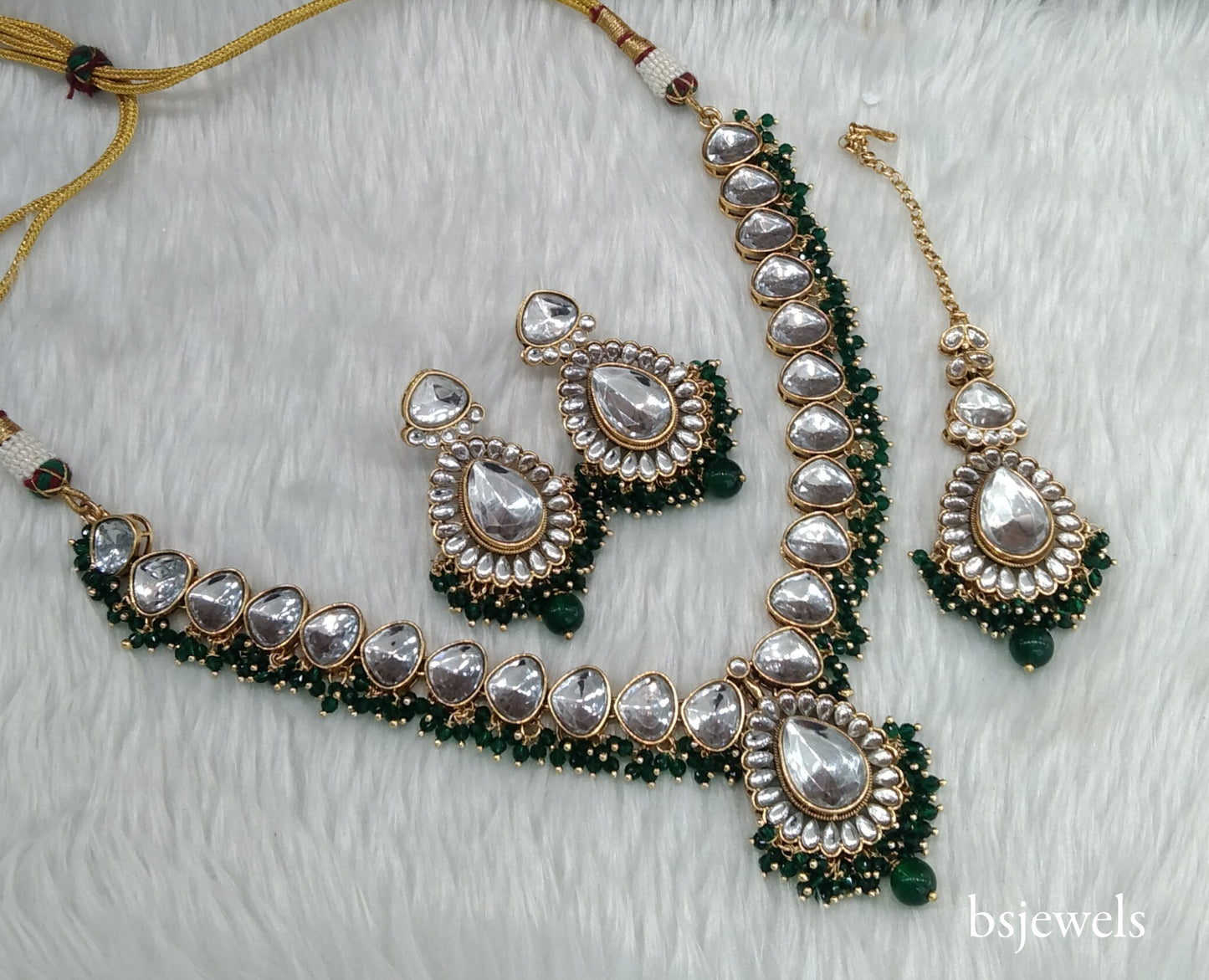 Green Kundan Necklace Uma sets