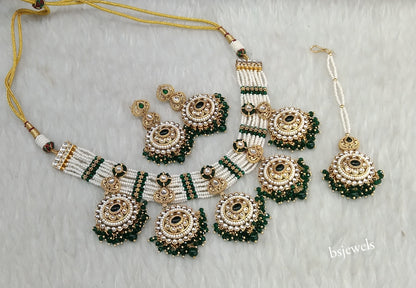 Green Kundan Necklace Sunita sets