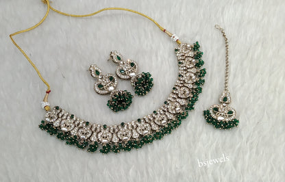Antique Green Necklace Anvi sets