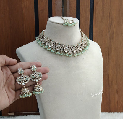 Antique Mint Necklace Anvi sets