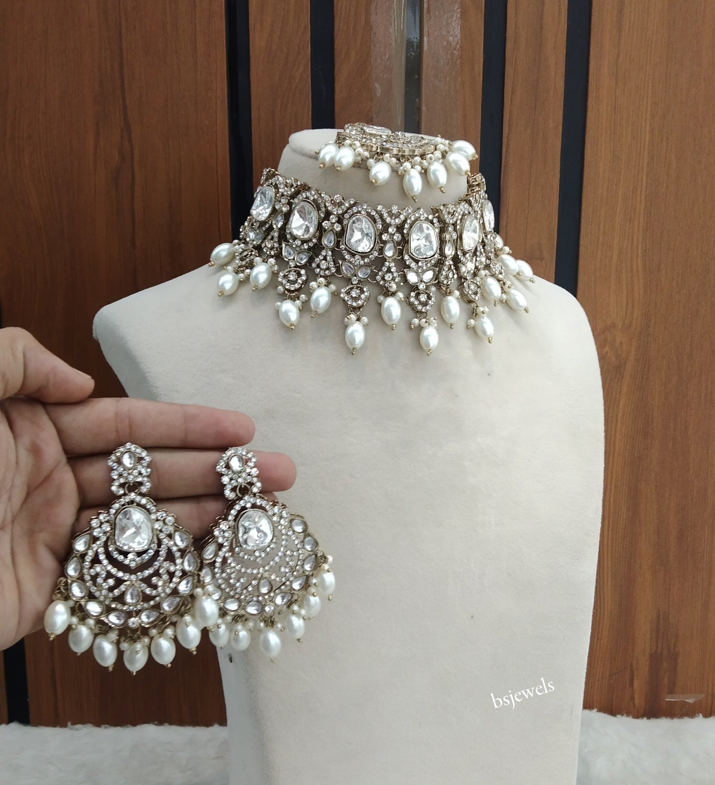 Antique Gold Choker Jewellery Radha Set