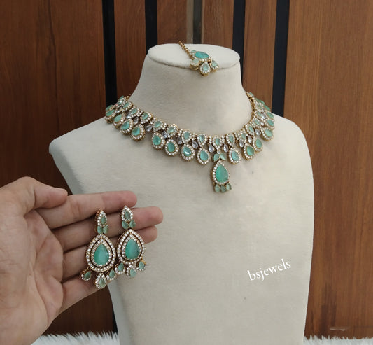 Antique Mint Necklace Yara sets