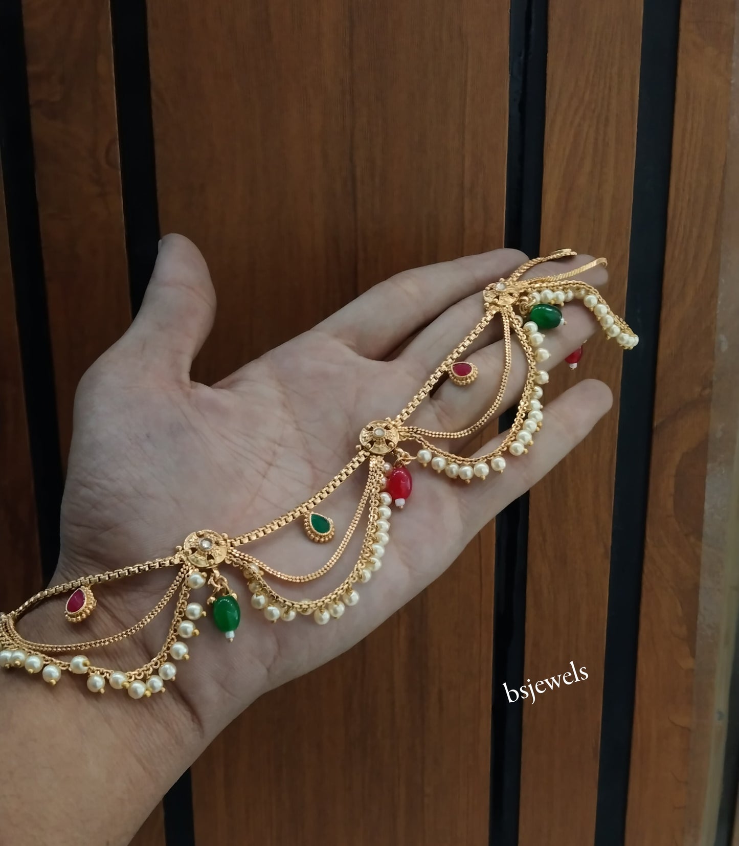 Antique Gold Anklets Jhanjar Payal Jewellery  Set