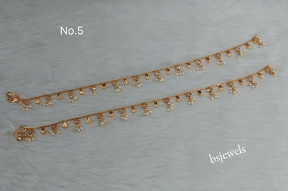 Gold Anklets Jhanjar Payal Jewellery  Set