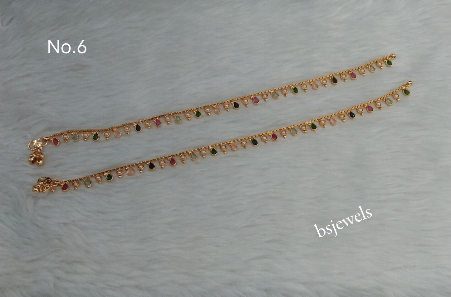 Gold Anklets Jhanjar Payal Jewellery  Set