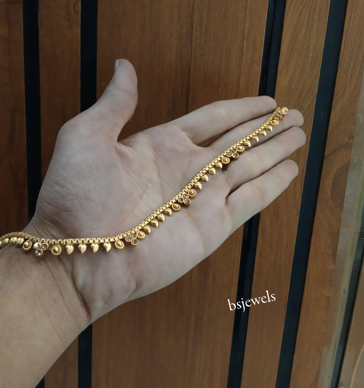 Gold Anklets Jhanjar Payal Jewellery  Set