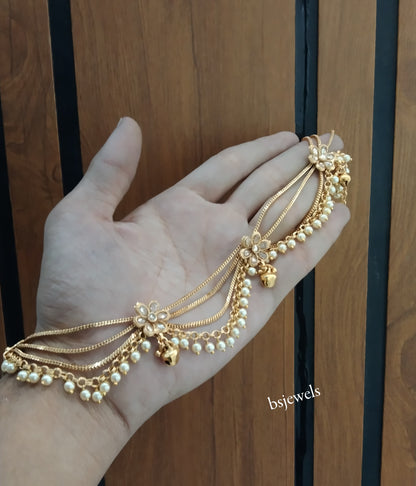 Antique Gold Anklets Jhanjar Payal Jewellery  Set