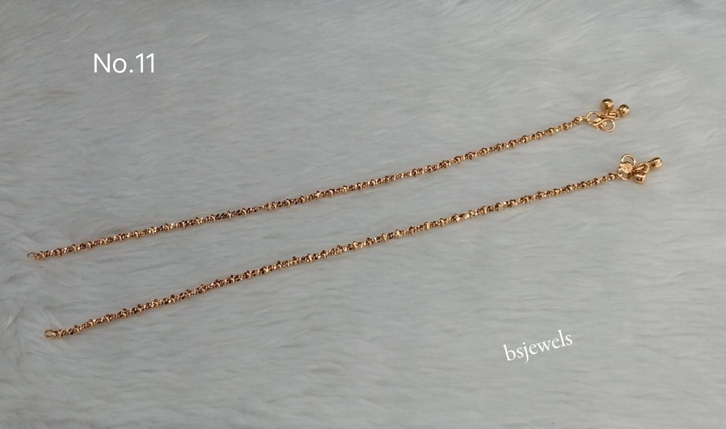 Gold Anklets Jhanjar Payal Jewellery  Set