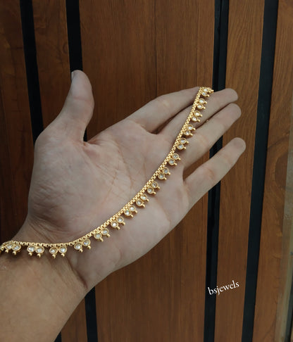 Gold Anklets Jhanjar Payal Jewellery  Set