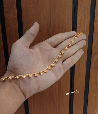 Gold Anklets Jhanjar Payal Jewellery  Set