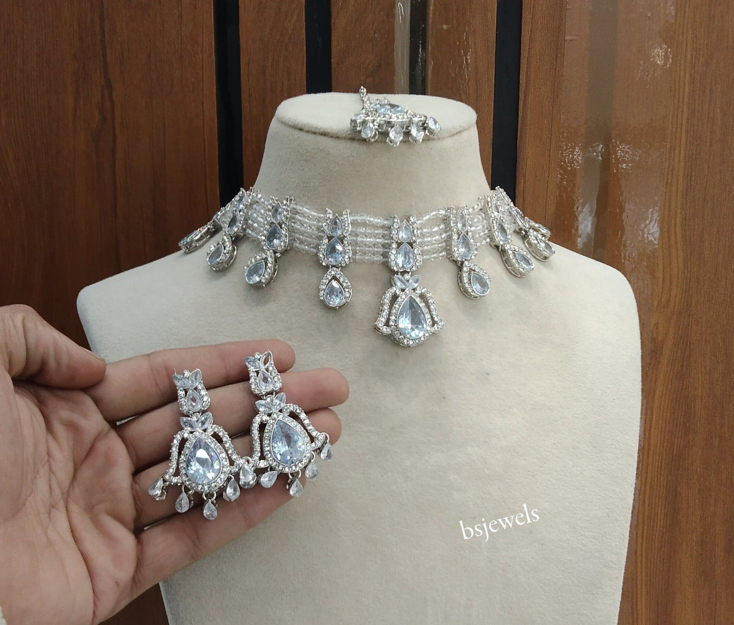 Silver Choker Jewellery Nova  Sets