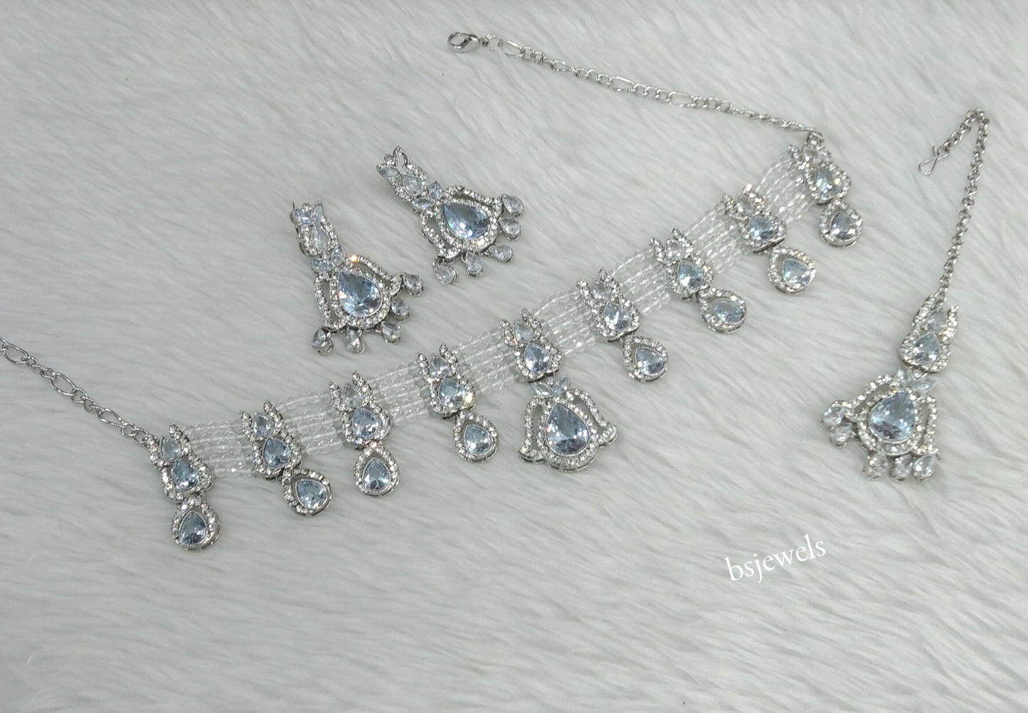 Silver Choker Jewellery Nova  Sets