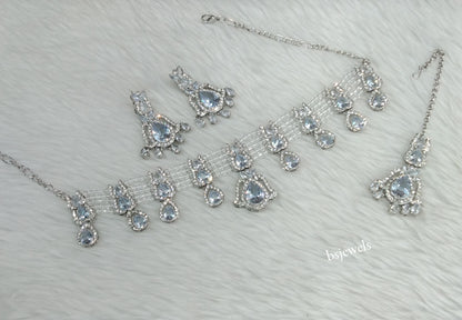 Silver Choker Jewellery Nova  Sets