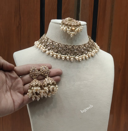 Antique Gold Necklace Harper sets