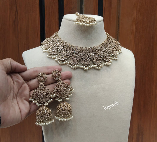 Antique Gold Necklace Harper sets