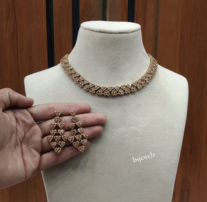 Antique American Diamond Ad Skylar Necklace Sets