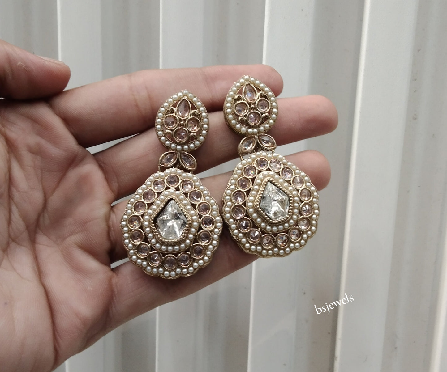 Antique Gold Bollywood Ida Earrings
