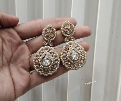 Antique Gold Bollywood Ida Earrings