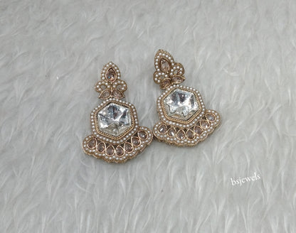 Antique Gold Bollywood Ida Earrings