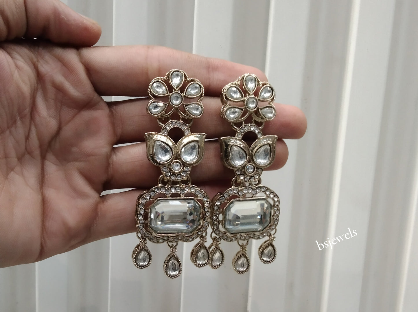 Antique Gold Bollywood Dora Earrings