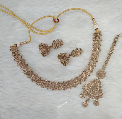 Antique Gold Necklace Jewellery Marry Bollywood sets
