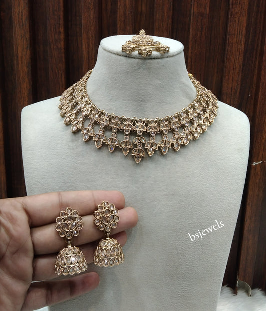 Antique Gold Necklace Jewellery Ishu Bollywood sets