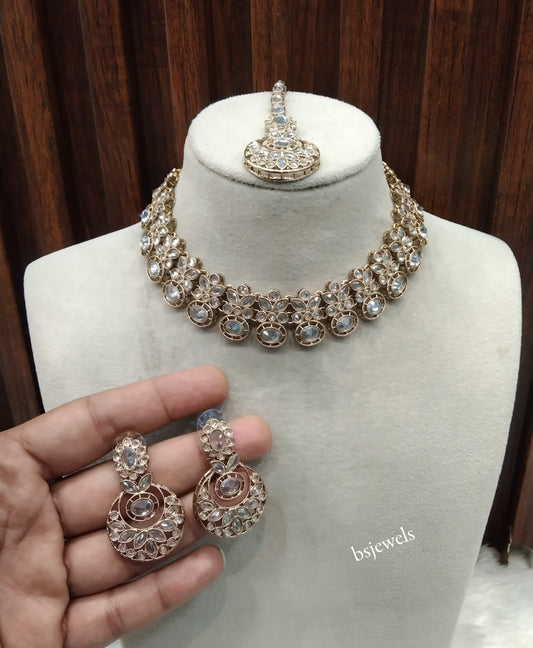Antique Gold Necklace Jewellery Ishu Bollywood sets