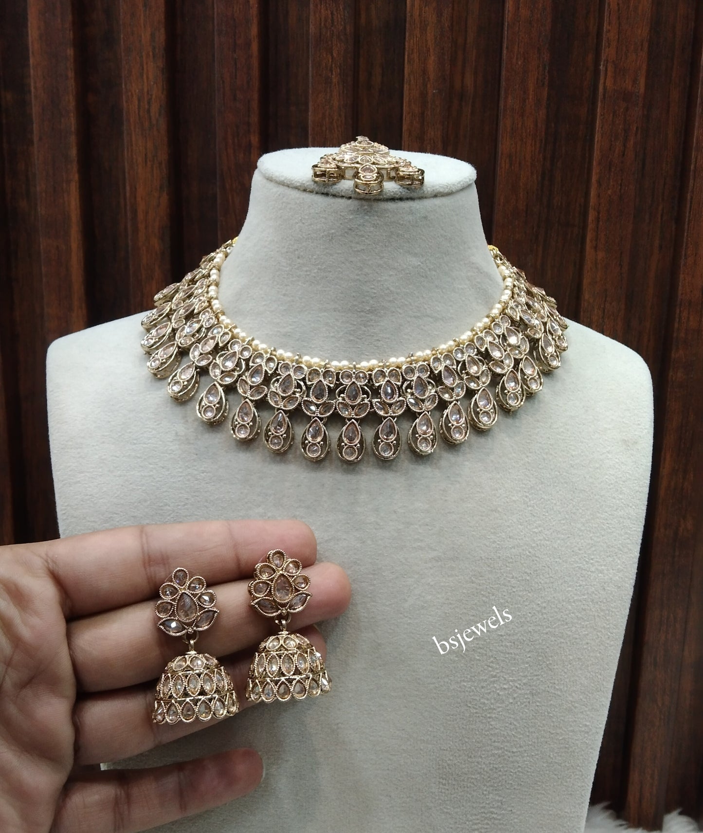 Antique Gold Necklace Jewellery Lovedeep Bollywood sets