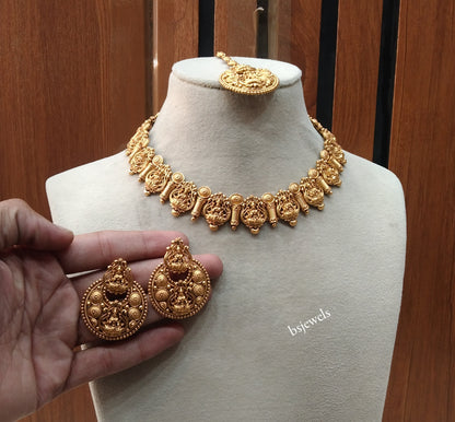Gold  Polki Necklace Jewellery Nuri Sets