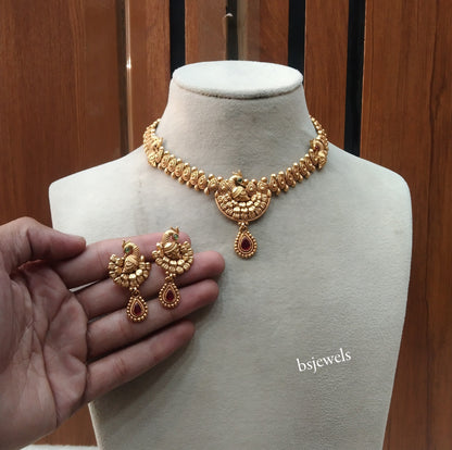 Gold  Polki Necklace Jewellery Nuri Sets