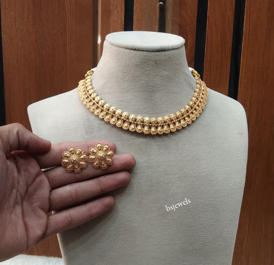 Gold Polki Necklace Jewellery Many Sets
