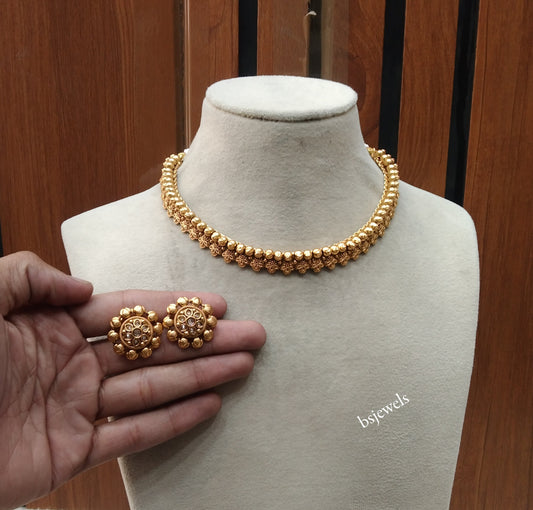 Gold Polki Necklace Jewellery Many Sets