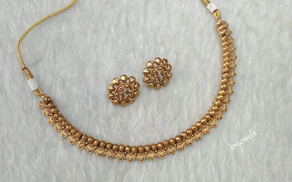 Gold Polki Necklace Jewellery Many Sets