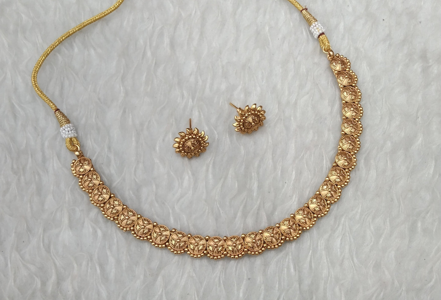 Gold Polki Necklace Jewellery Many Sets