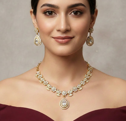 Antique American Diamond Ad Necklace Berry Sets