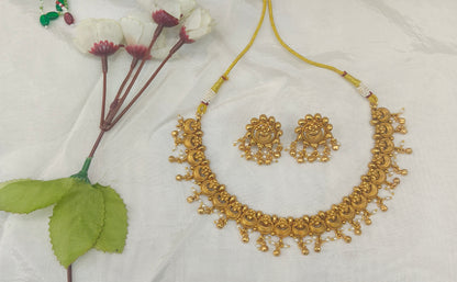 Gold Polki Necklace Jewellery Amiri Sets