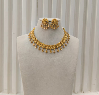 Gold Polki Necklace Jewellery Amiri Sets