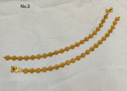 Gold Anklets Jhanjar Payal Jewellery  Set