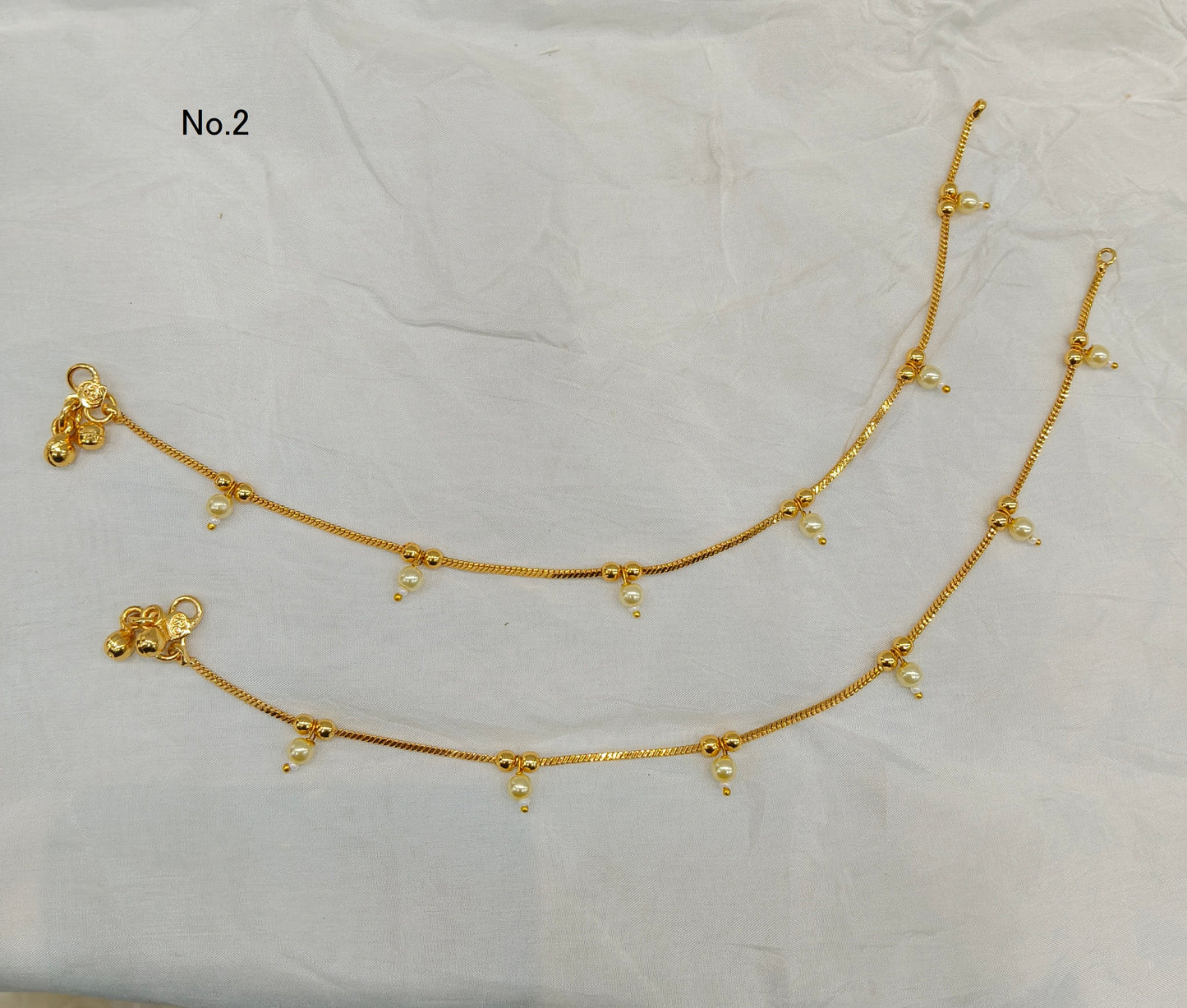 Gold Anklets Jhanjar Payal Jewellery  Set