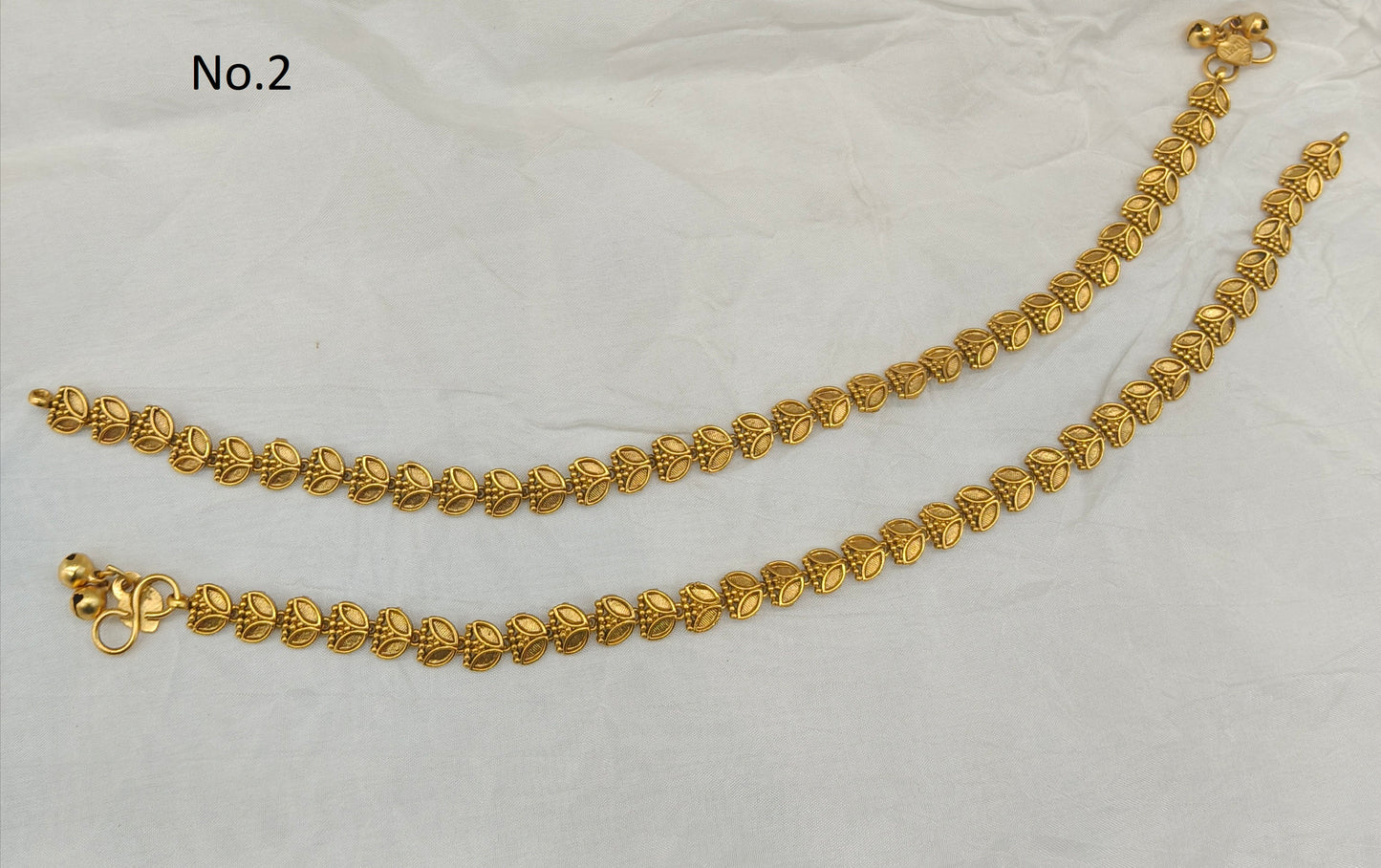 Gold Anklets Jhanjar Payal Jewellery  Set