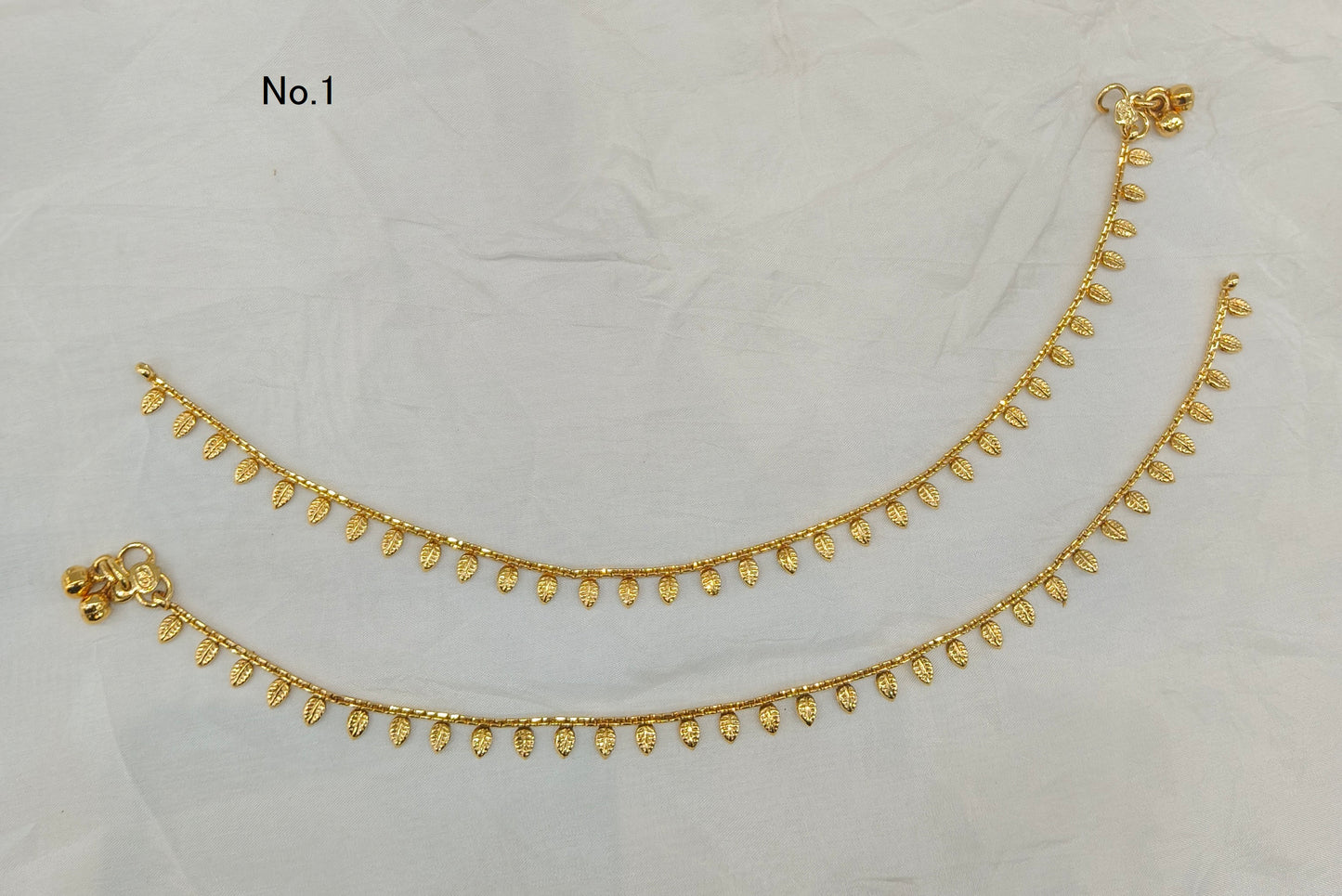 Gold Anklets Jhanjar Payal Jewellery  Set