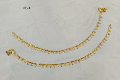 Gold Anklets Jhanjar Payal Jewellery  Set