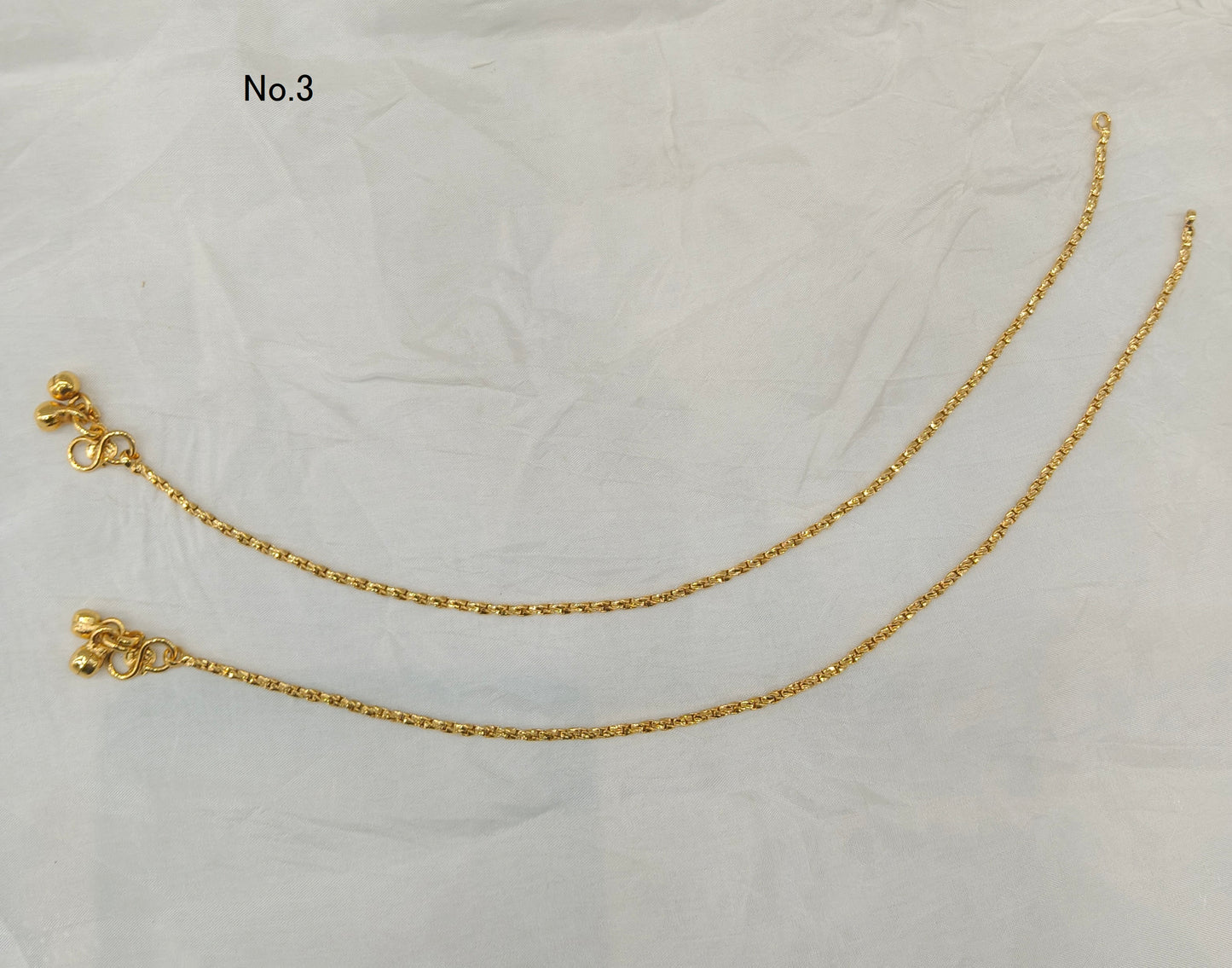 Gold Anklets Jhanjar Payal Jewellery  Set