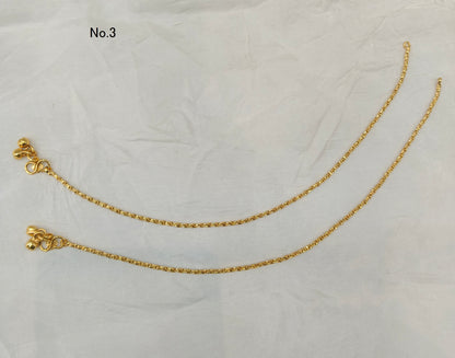 Gold Anklets Jhanjar Payal Jewellery  Set