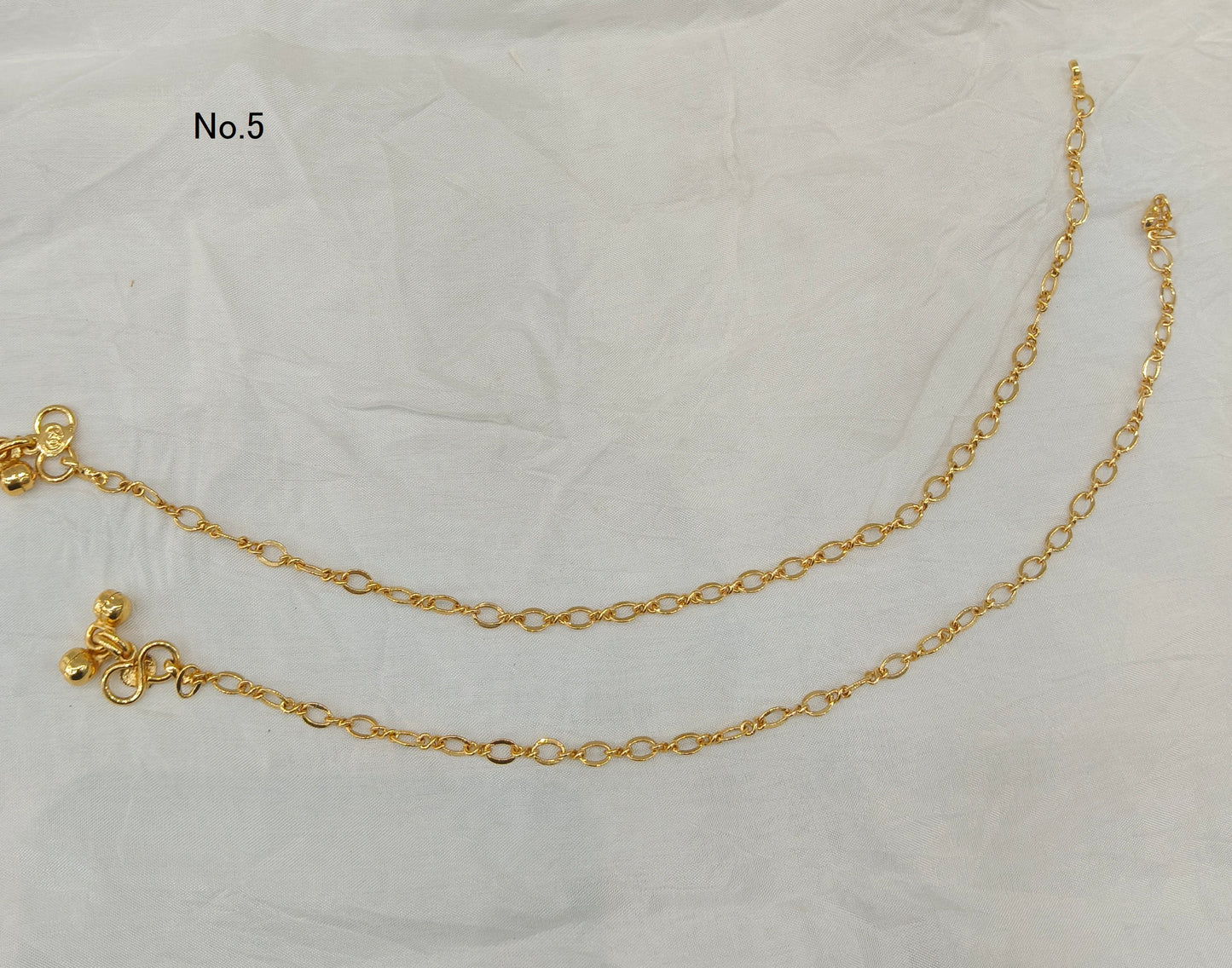 Gold Anklets Jhanjar Payal Jewellery  Set